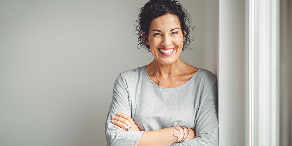 woman with breast implants in Bloomfield Township, MI